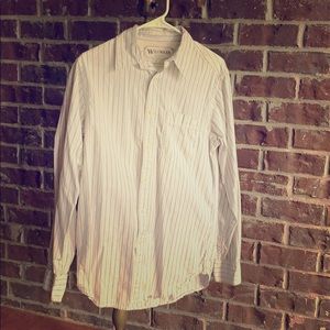 Men’s slim cotton collard shirt